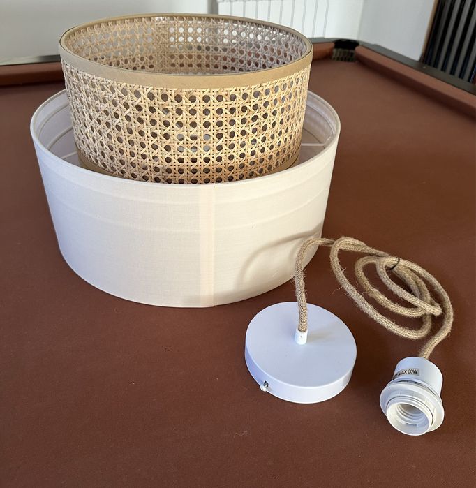 Candeeiro de Tecto em Rattan Satu