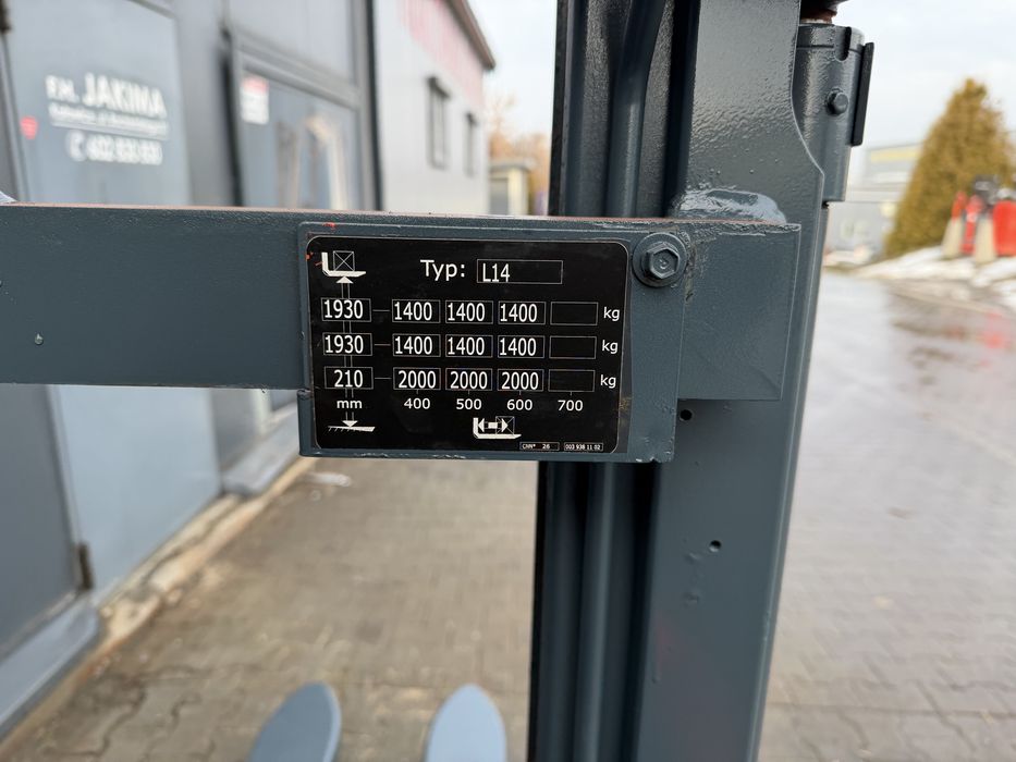 Paleciak elektryczny Linde L 14 2020 r 190 cm 1400 kg wózek Linde