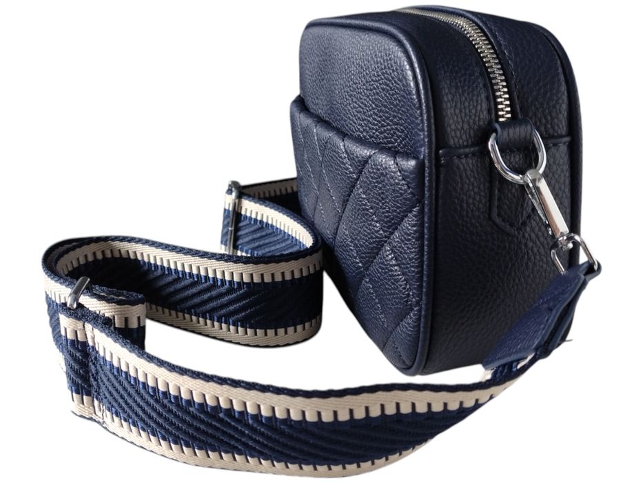 Torebka Damska Niebieska Mała Listonoszka Na Ramię