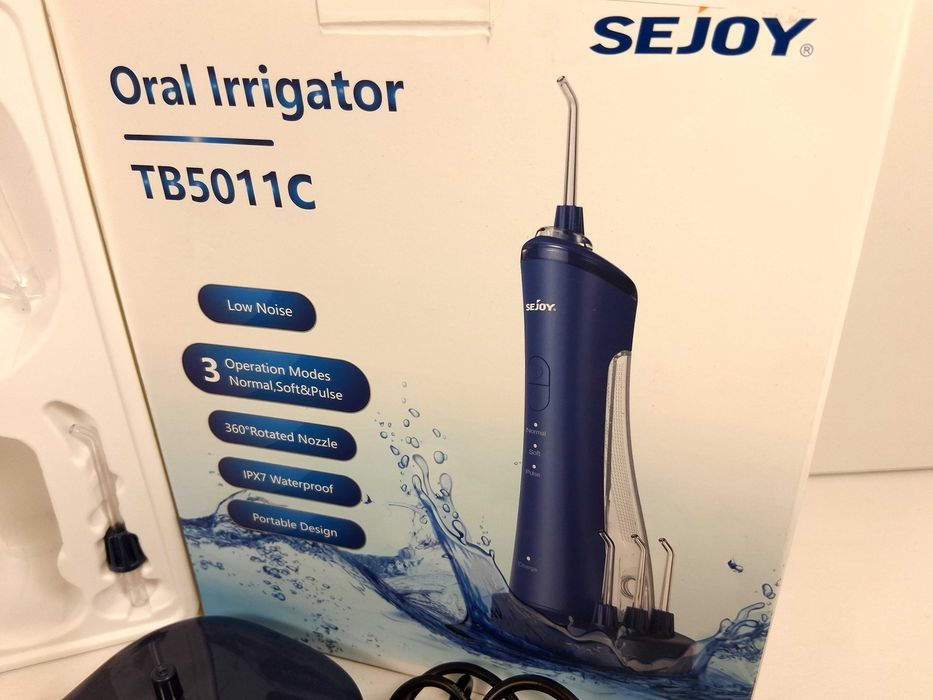 M099 Irygator Do Zębów Sejoy TB5011C Bezprzewodowy 3 Tryby Pracy IPX7