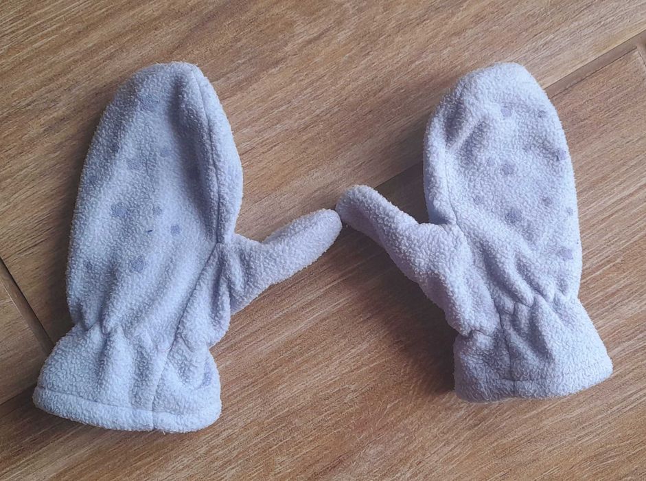 Rękawiczki niemowlęce polarowe roz.S