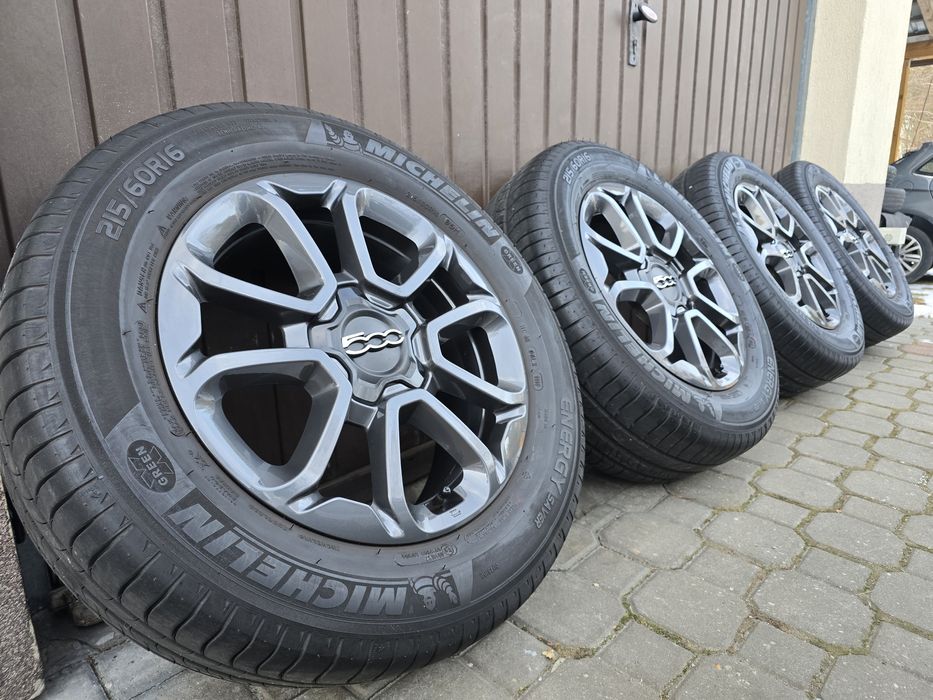 Felgi z oponami 215/60R16 Fiat 500X 5x110 Jeep Renegade Compass