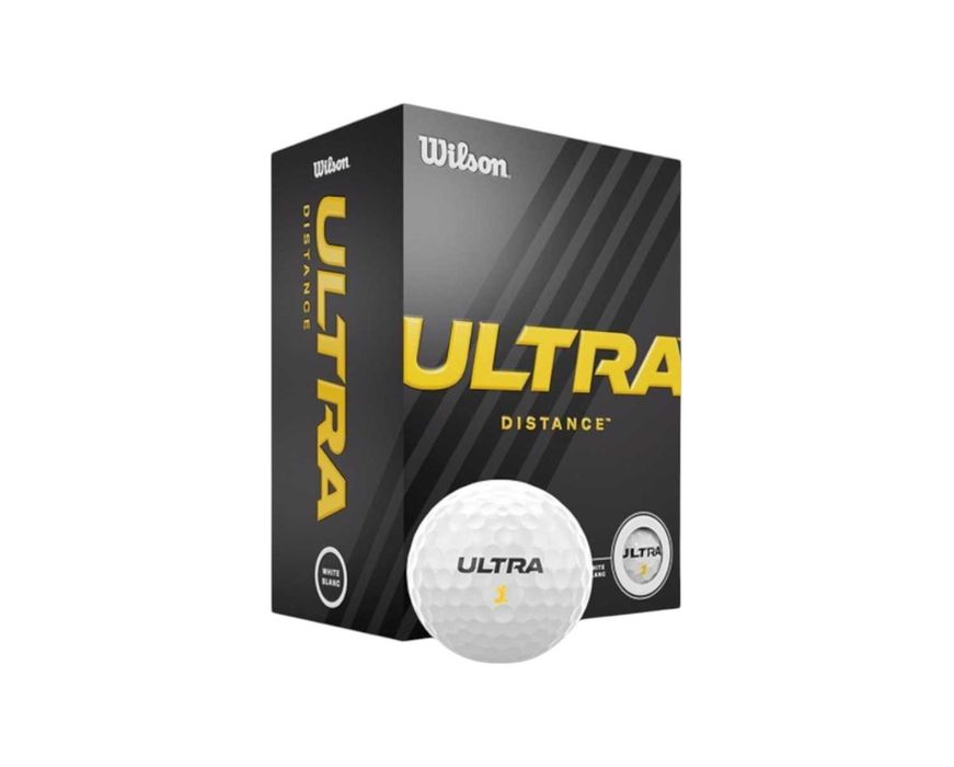 24szt Wilson Ultra piłki golfowe do golfa BIAŁE dla początkujących