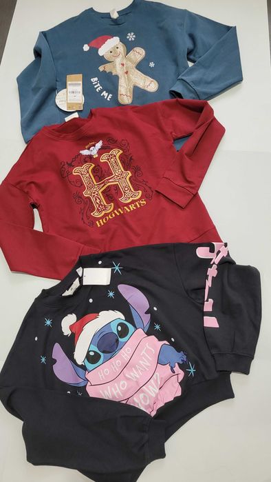 Bluza, zestaw 3 szt dziewczynka roz,.158  Coccodrillo, H&M-nowe