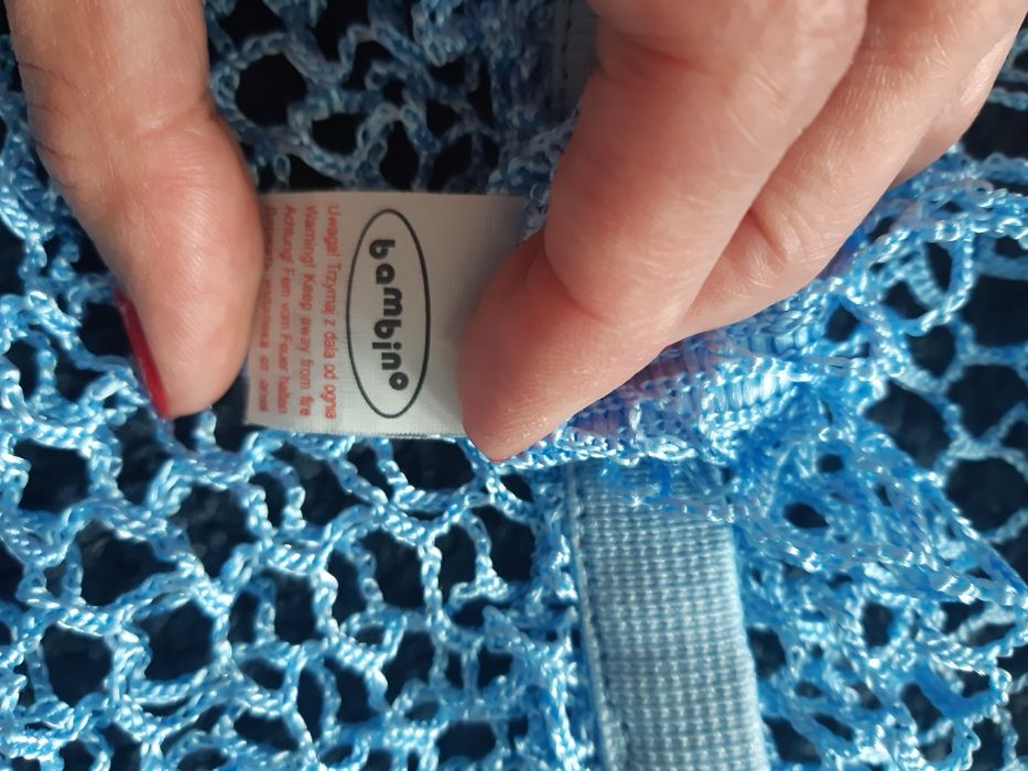 Siatka do wózka niebieska