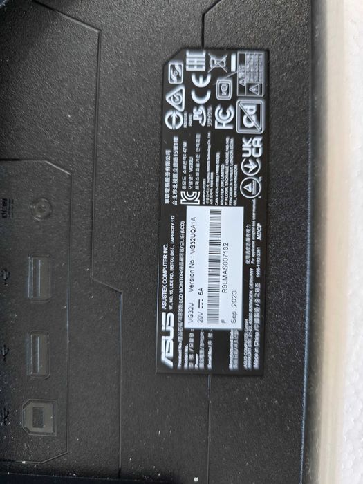 Ігровий монітор 32" ASUS TUF Gaming VG32UQA1A 4K 160Hz