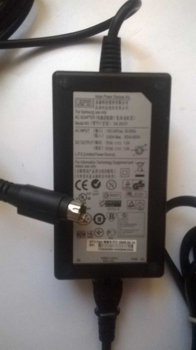 Блок питания 220В-5В,12В 1.5А от внешнего DVD Writer Samsung SE-S224
