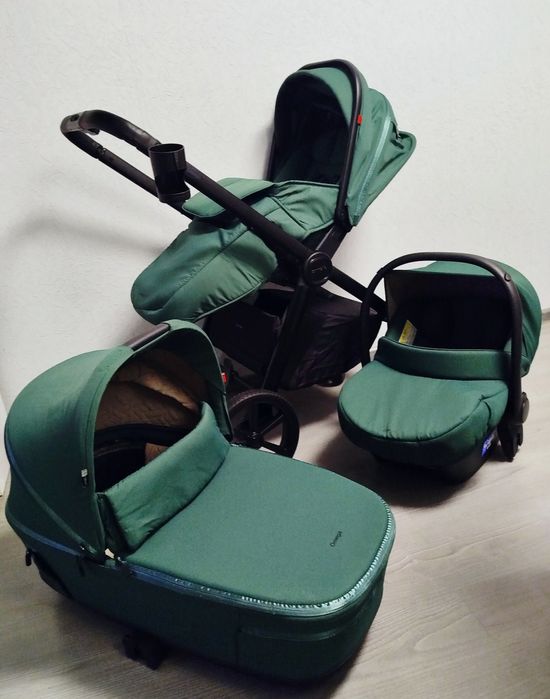 Коляска 3в1 Carello Omega plus + Nova Green