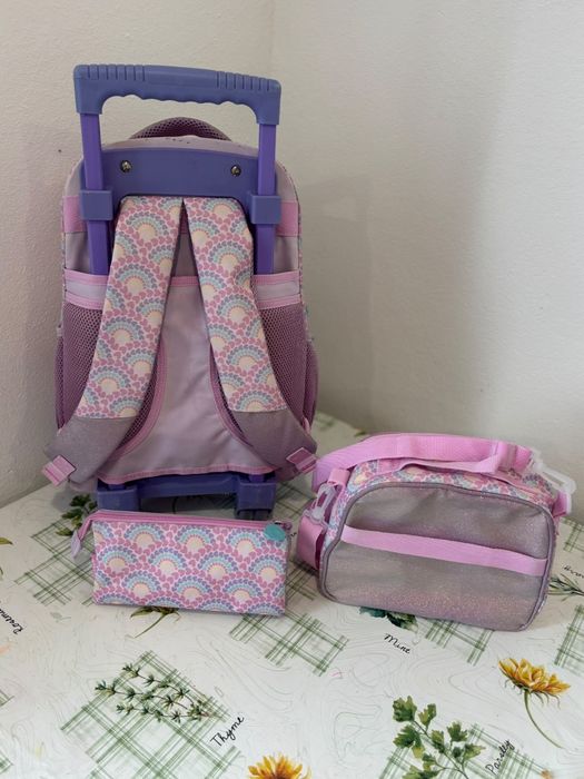 Kit mochila escolar menina Mermaid NOTE
