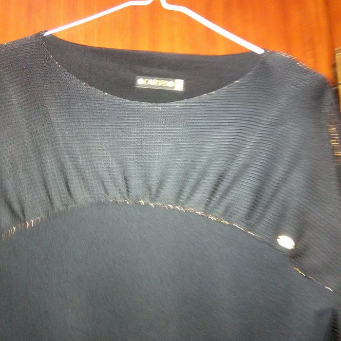 Vestido preto manga comprida