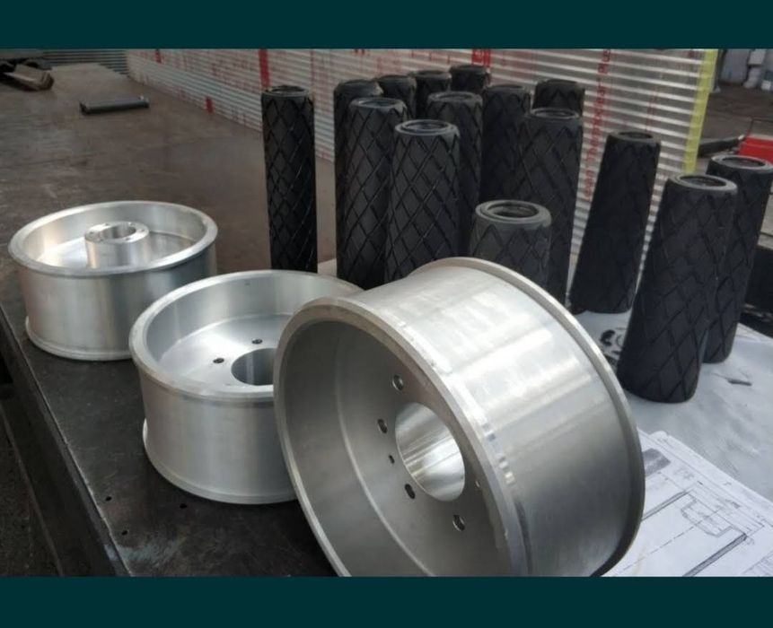 Gumowanie wałów do prasy, bębnów, kół jezdnych John Deere Claas Vicon