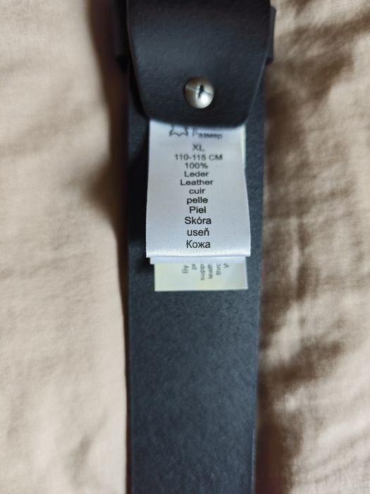 Camel Active czarny gruby skórzany pasek szerokość 4cm rozm XL jak 100-110cm