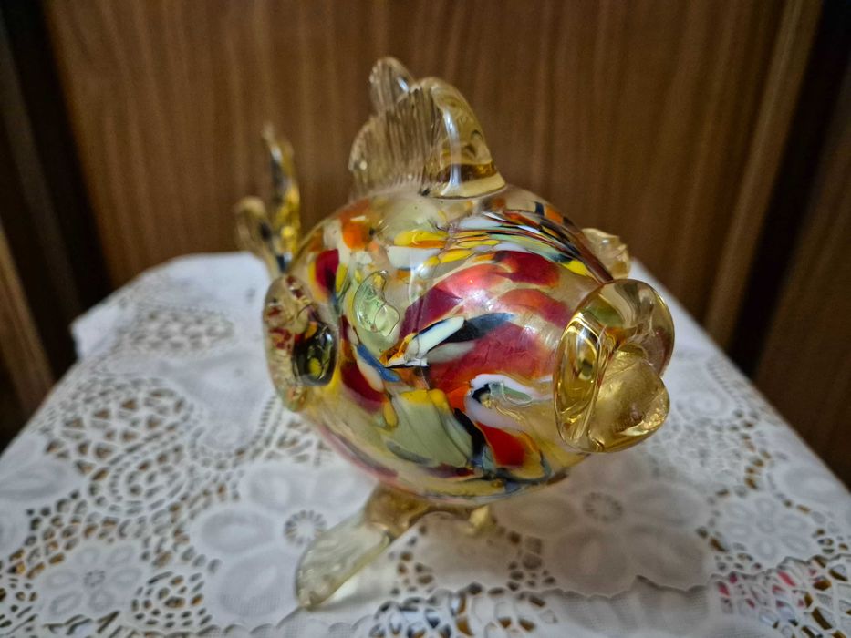Szklana ryba PRL - 29 cm