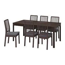 Mesa de Jantar extensível com 6 cadeiras + capa p/ cadeiras