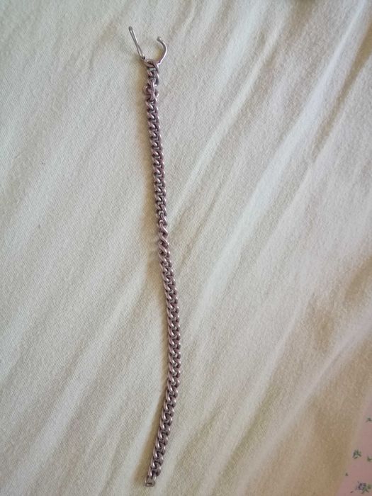 Srebrna bransoletka, Pancerka, curb chain, Warmet.