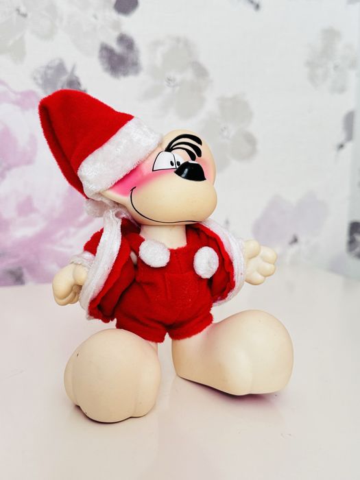 Figurka Myszka Diddl, Mikołaj, vintage zabawka