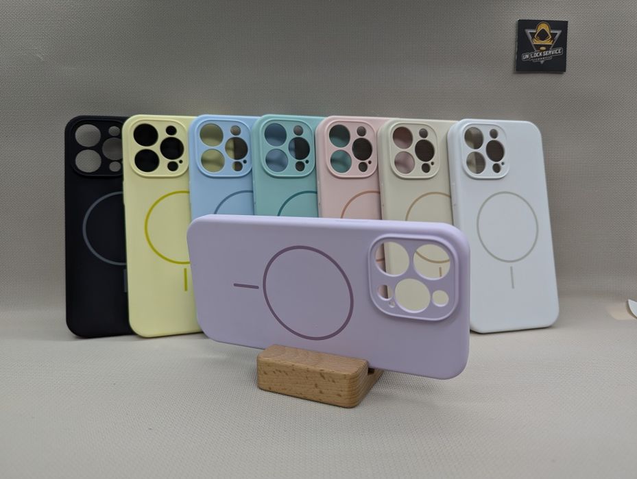 ТОП Iphone 15 Pro Max MagSafe Противоударный чехол Софт Тач микрофибра