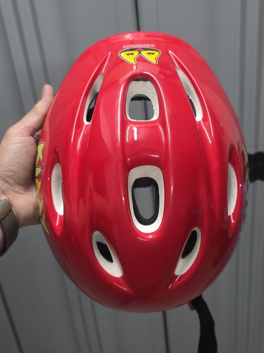 Capacete vermelho crianca Decathlon