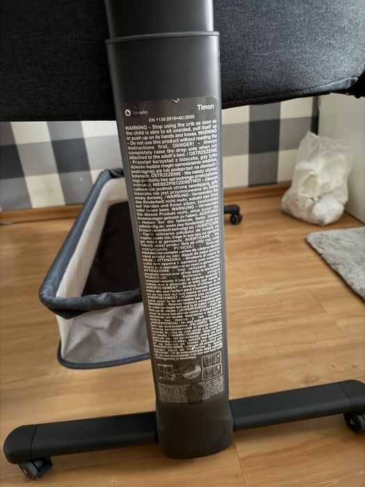 Łóżeczko niemowlęce dostawne, łóżko dostawka lionelo timon