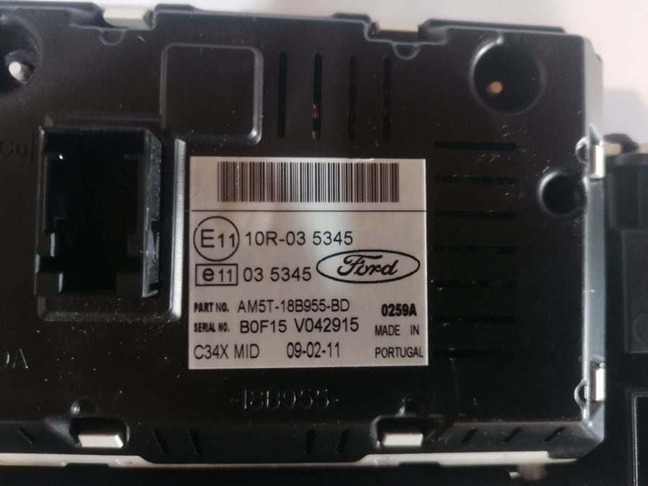 Ford Focus III de 2010 A 2017 /display do rádio e relógio