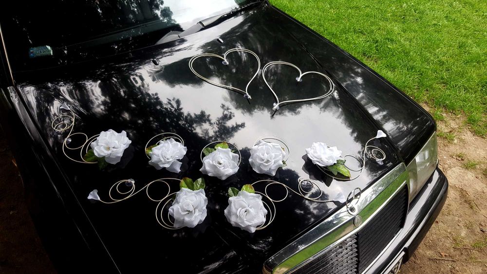 Dekoracja auta Ozdoba samochodu Ślubnego Serca