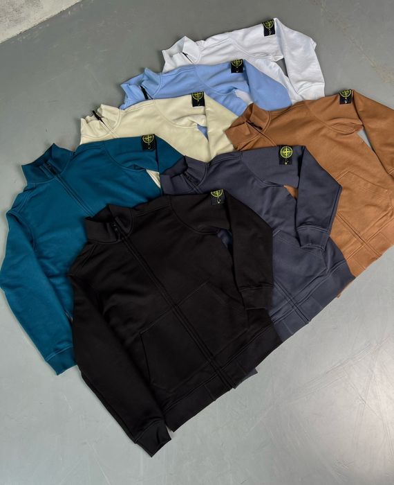 БЕЗ ПРЕДОПЛАТ | ОЛІМПІЙКА FULL ZIP stone island кофта олімпійка зіпка