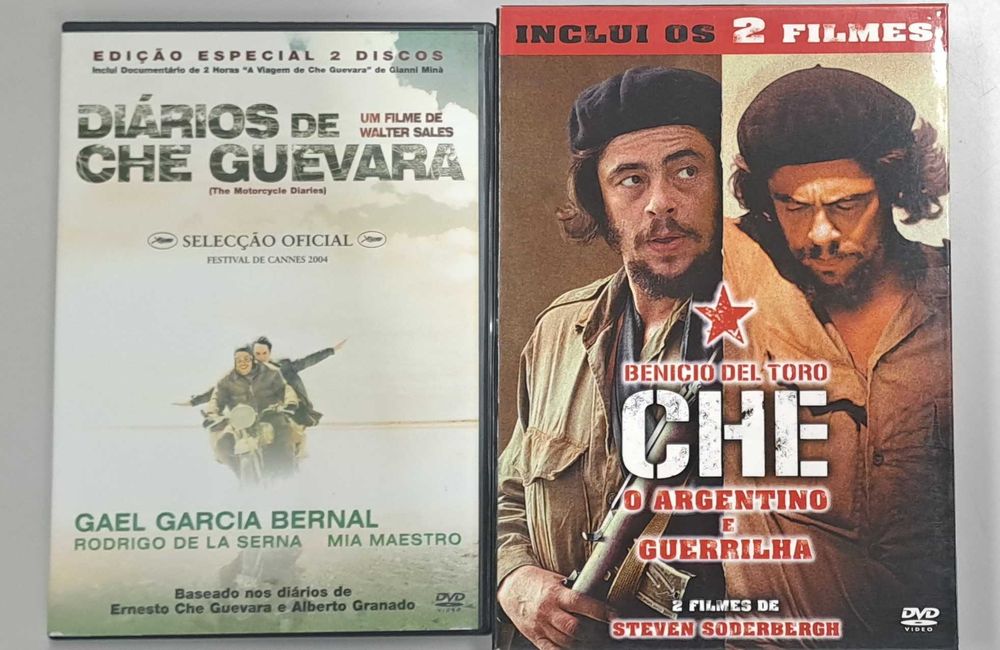 Pack com 3 Filmes sobre CHE Guevara (Diários, O Argentino e Guerrilha)