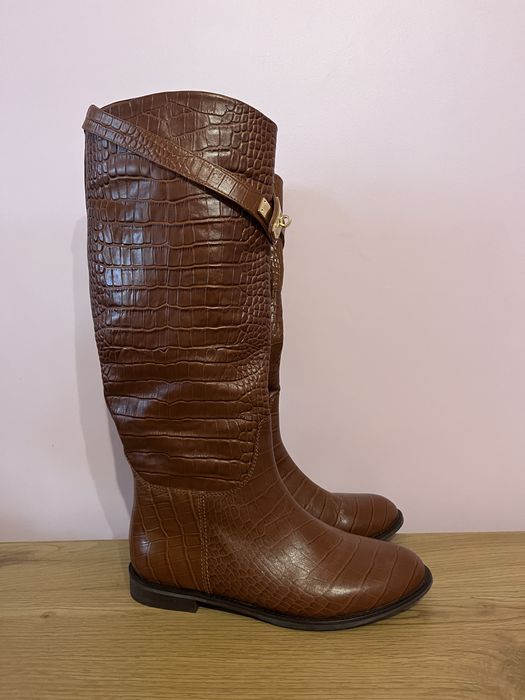 Жіночі шкіряні чоботи, жокейські