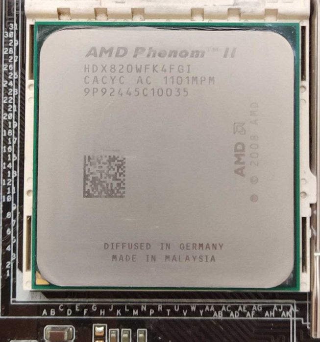 Комплект сокет AM 3 З процессором (4ядра 4потоки) та оперативкою 8gb