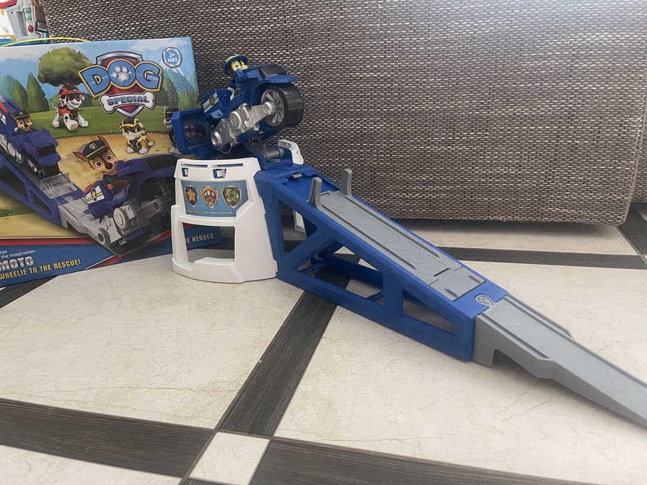 Авто трек із запуском Щінячий Патруль Гонщик на мотоциклі РВ 300