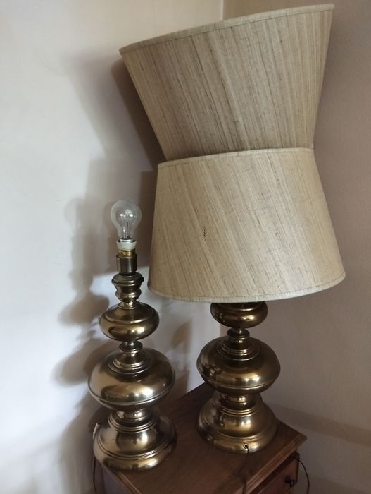 2 candeeiros de latão