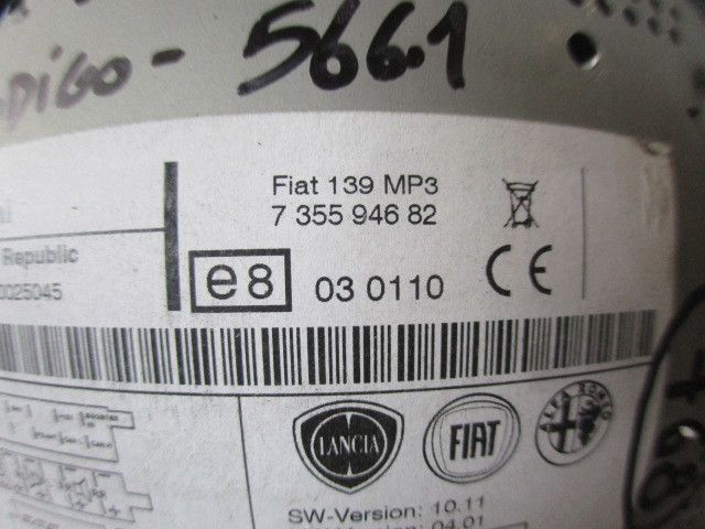 Rádio / auto-rádio FIAT Panda (312_, 319_)