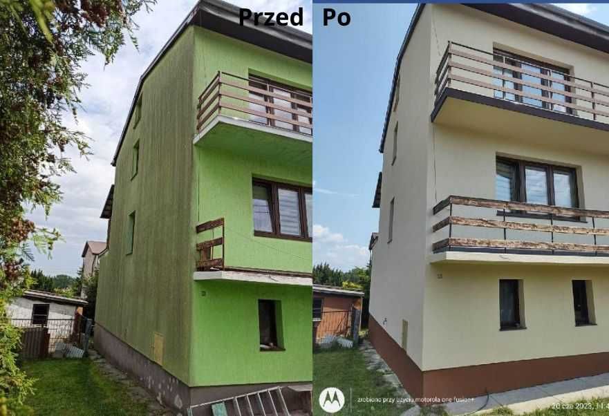 MALOWANIE, mycie elewacji, dachów, kostki, DOCIEPLENIA, wymiany rynien