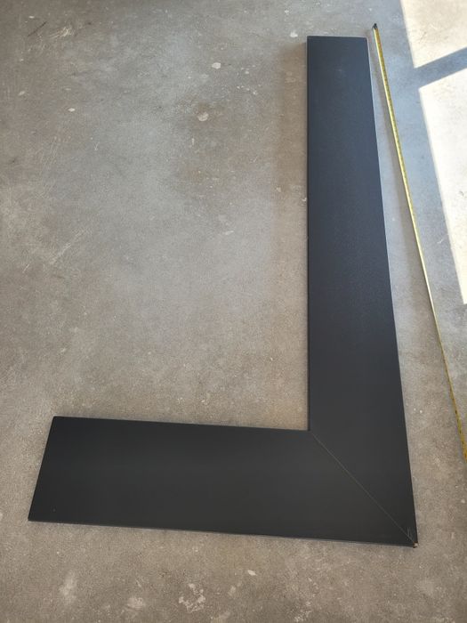 Parapet  wewnętrzny narożny antracyt