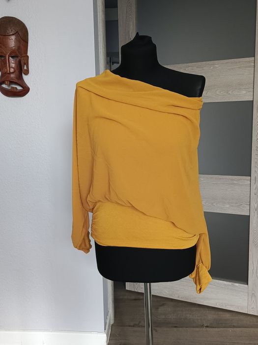 Bluzka top luźna żółta