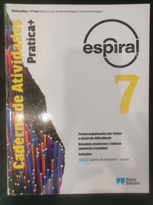 Caderno de atividades, Espiral 7, Matemática, 7 ano