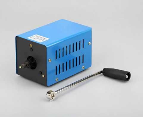 Ручний генератор динамо-машина з двома USB виходами F20 для заряджання телефонів ліхтарів рацій 20 Вт