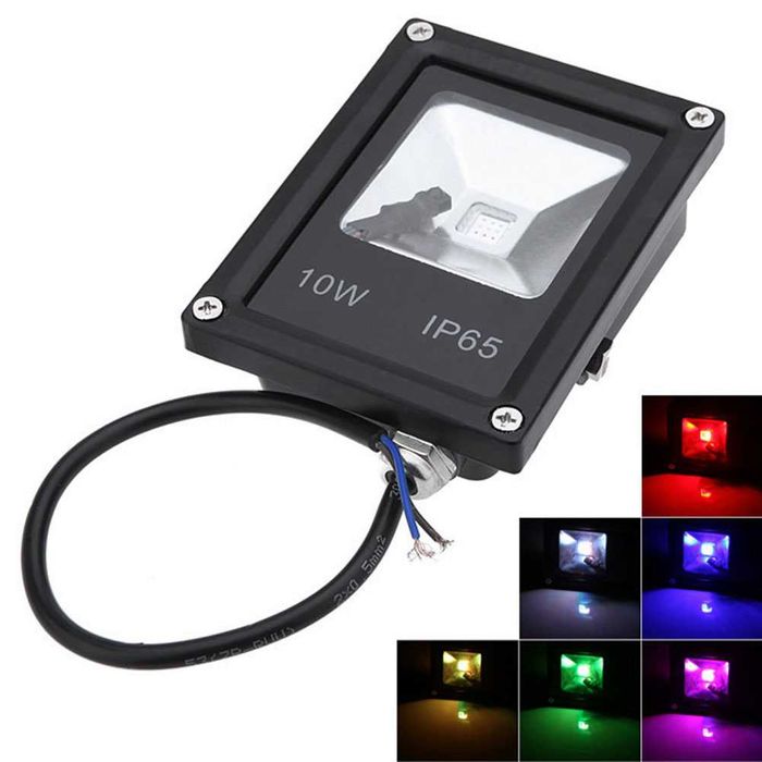 Projector lâmpada LED RGB 16 cores 10W com comando (para despachar)