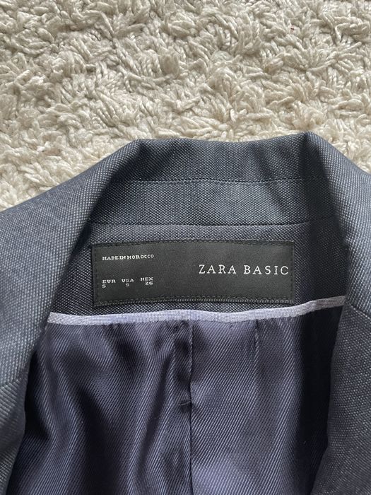 Zara marynarka, rozmiar S/34, elegancka, granatowa, wcinana