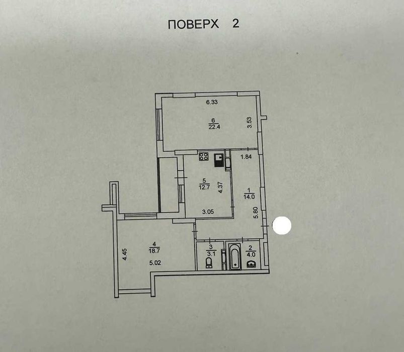 2-кімнатна квартира за адресою (площа 79,1 м²) - Atlanta.ua - фото 9
