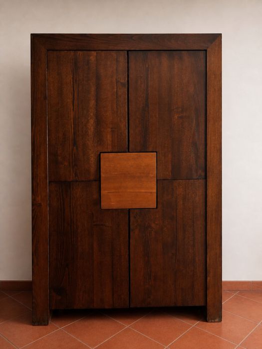 Movel de sala 120x180 em madeira de castanho maciço