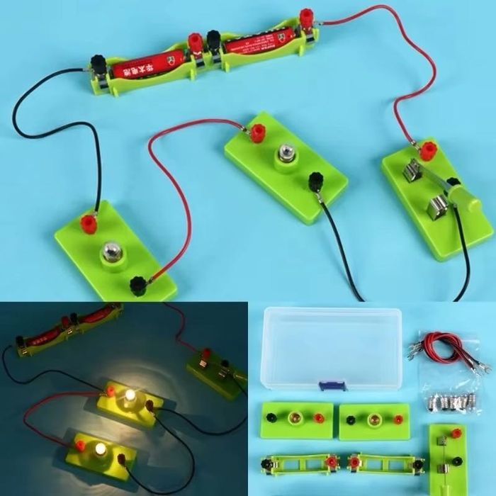 NOWY 2x Zestaw obwodów elektrycznych DIY dla dzieci nauka fizyki
