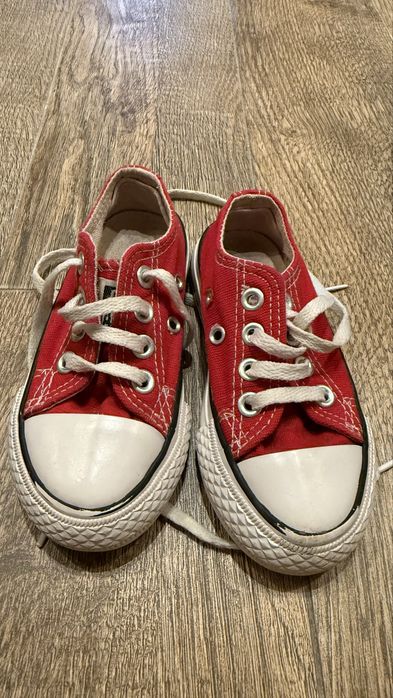 Czerwone oryginalne Converse, rozmiar 25, stan bardzo dobry