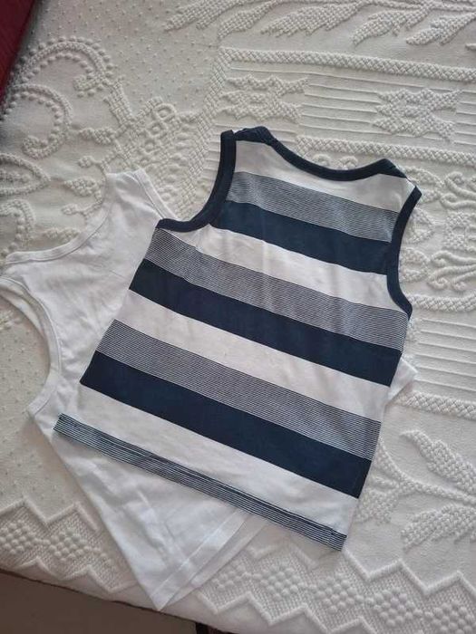 2 camisolas manga cava 4-6 anos H&M