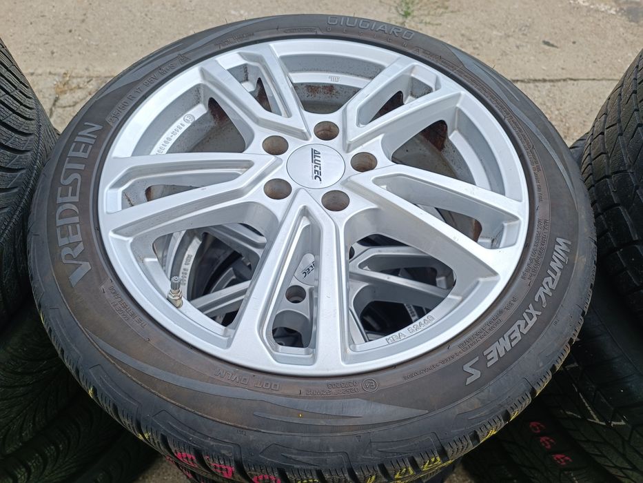 5x108 Alutec Ford koła zimowe zima Felgi aluminiowe alufelgi 7 x 17 et50 Puma Mondeo MK4 Focus mk2 MK3 mk4 C-Max grand Volvo opony 215/50R17 6,5-7mm