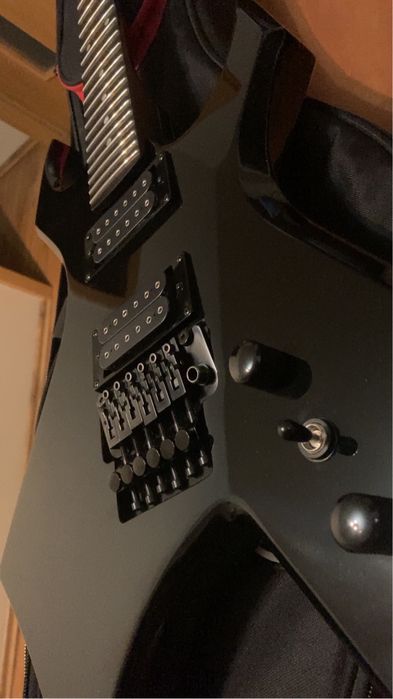 B.C. Rich X  Stranger Things Eddie Munson Warlock Black 2022