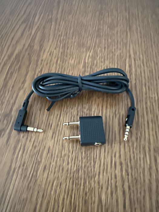 3,5 mm kabel jack audio plus podwójna przejściówka nowe