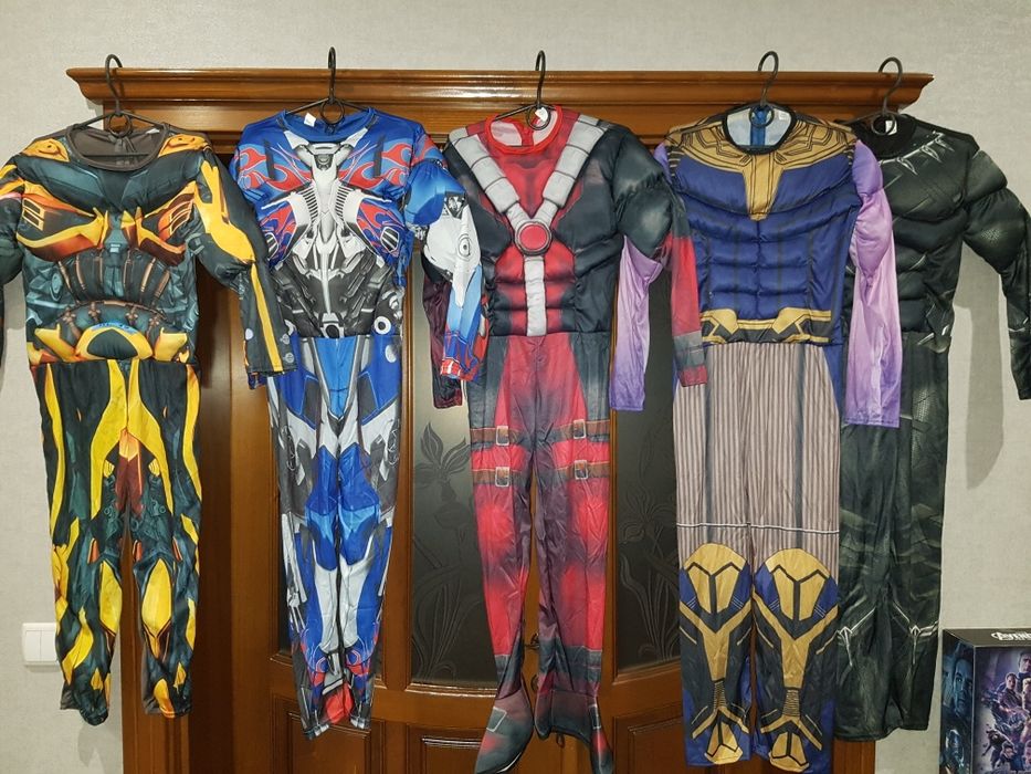 Костюми Супергероїв Марвел та роботи Трансформери,нові,ростовка