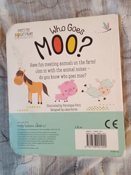 Książki po angielsku. Who goes  moo?  English books