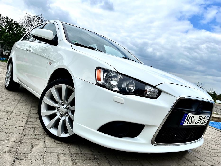 Mitsubishi Lancer 1.8-143KM-Skóry-Alu18+Zima-Tempo-GFo-4ElSzyby-KiMulti-Serwis-SuperStan